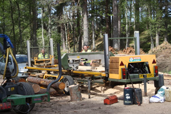 mobile sawmill glen tanar