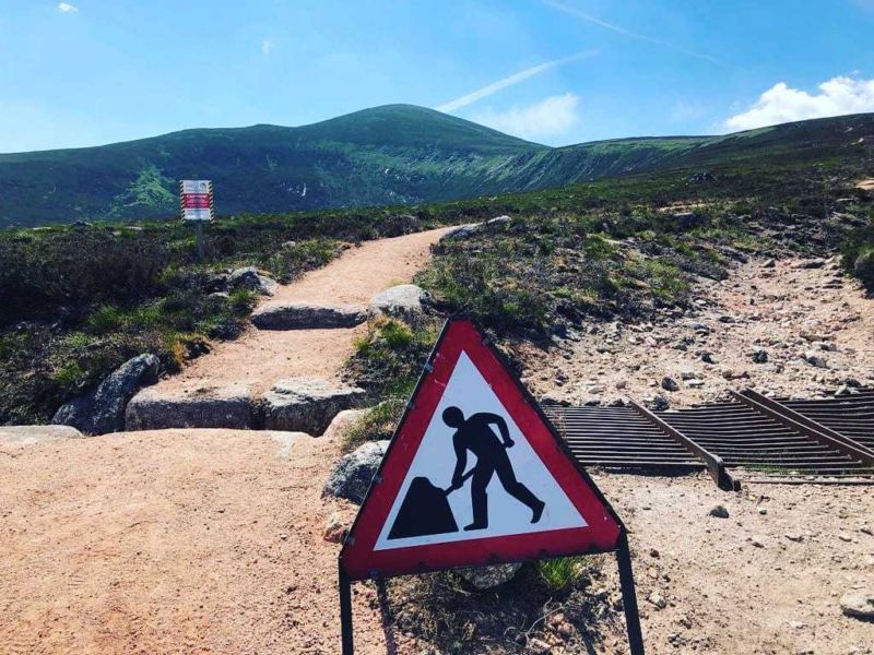 Mt Keen: path improvements underway